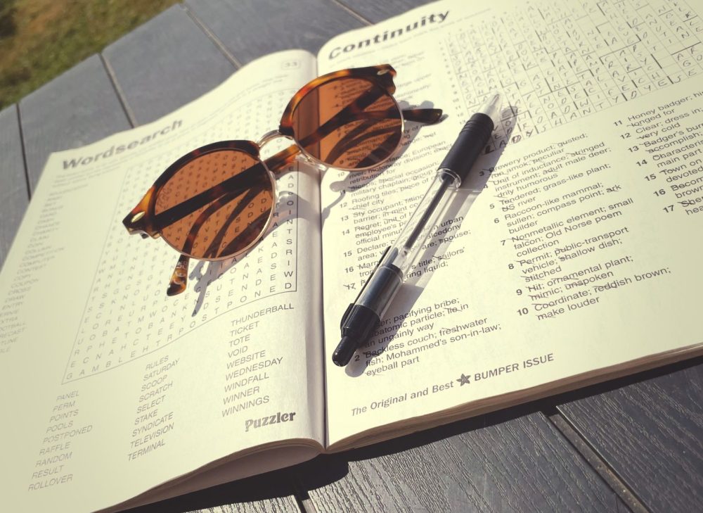Who doesn't love a puzzle in the sunshine?